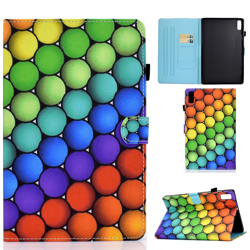 For Lenovo Tab M9 TB-310FU PU Leather Tablet Case A2 Pattern Printing Stand Card Slot Cover