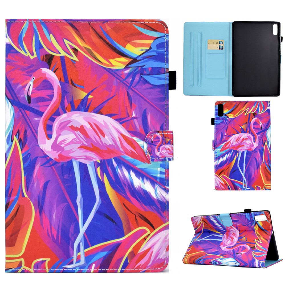 For Lenovo Tab M9 TB-310FU PU Leather Tablet Case A2 Pattern Printing Stand Card Slot Cover