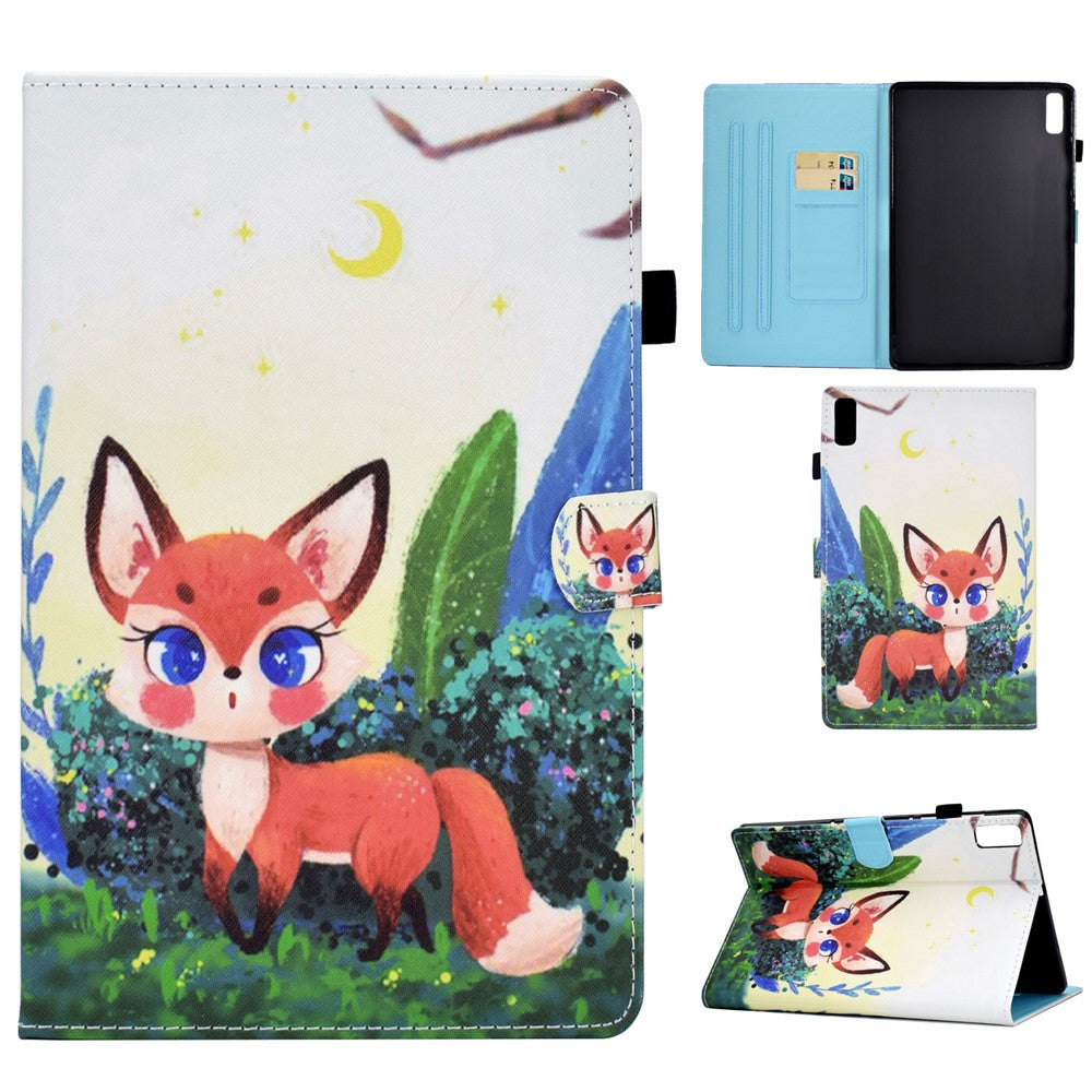 For Lenovo Tab M9 TB-310FU PU Leather Tablet Case A2 Pattern Printing Stand Card Slot Cover