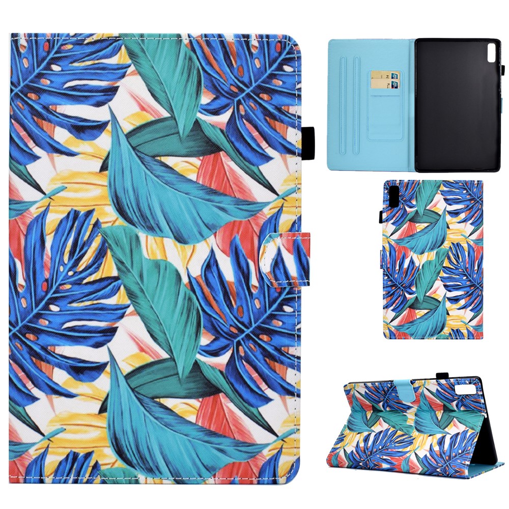 For Lenovo Tab M9 TB-310FU PU Leather Tablet Case A2 Pattern Printing Stand Card Slot Cover
