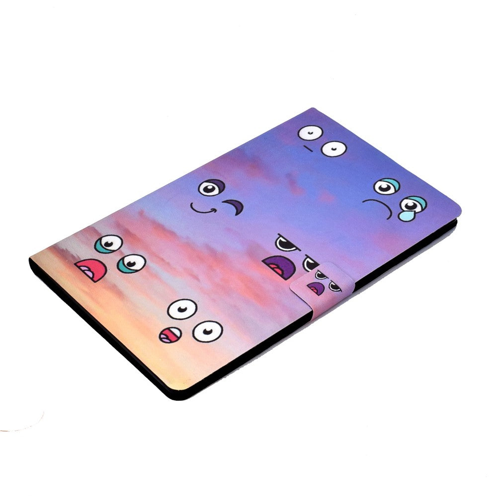 For Lenovo Tab M9 TB-310FU PU Leather Tablet Case A4 Pattern Printing Stand Card Holder Cover