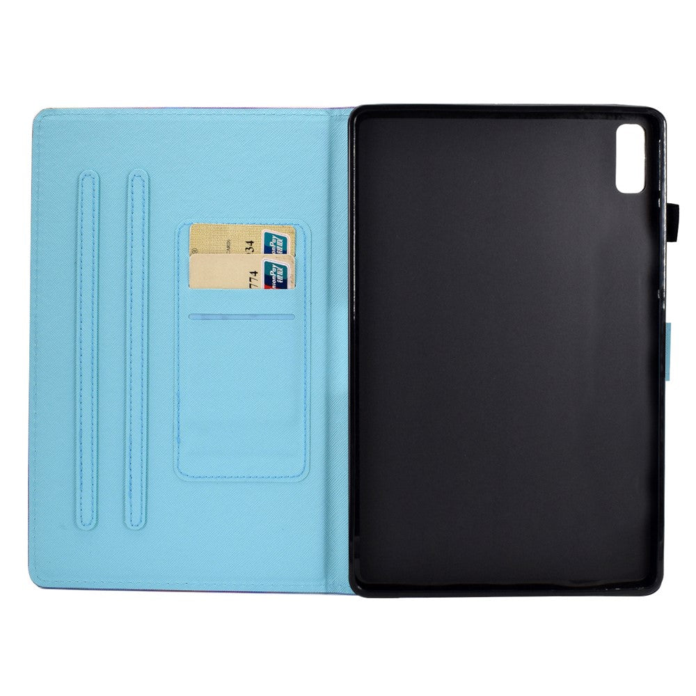 For Lenovo Tab P11 Gen 2 TB-350 PU Leather Protective Case A2 Pattern Printing Stand Tablet Cover with Card Holder