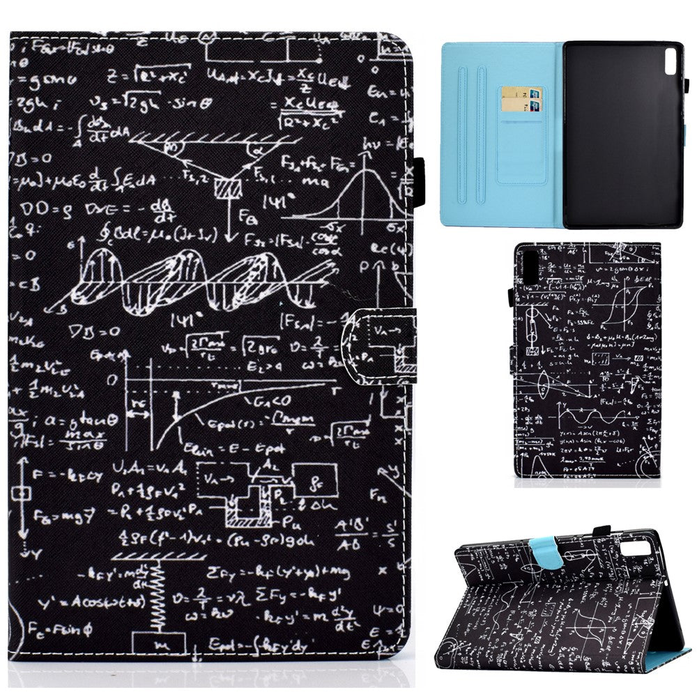For Lenovo Tab P11 Gen 2 TB-350 PU Leather Protective Case A2 Pattern Printing Stand Tablet Cover with Card Holder