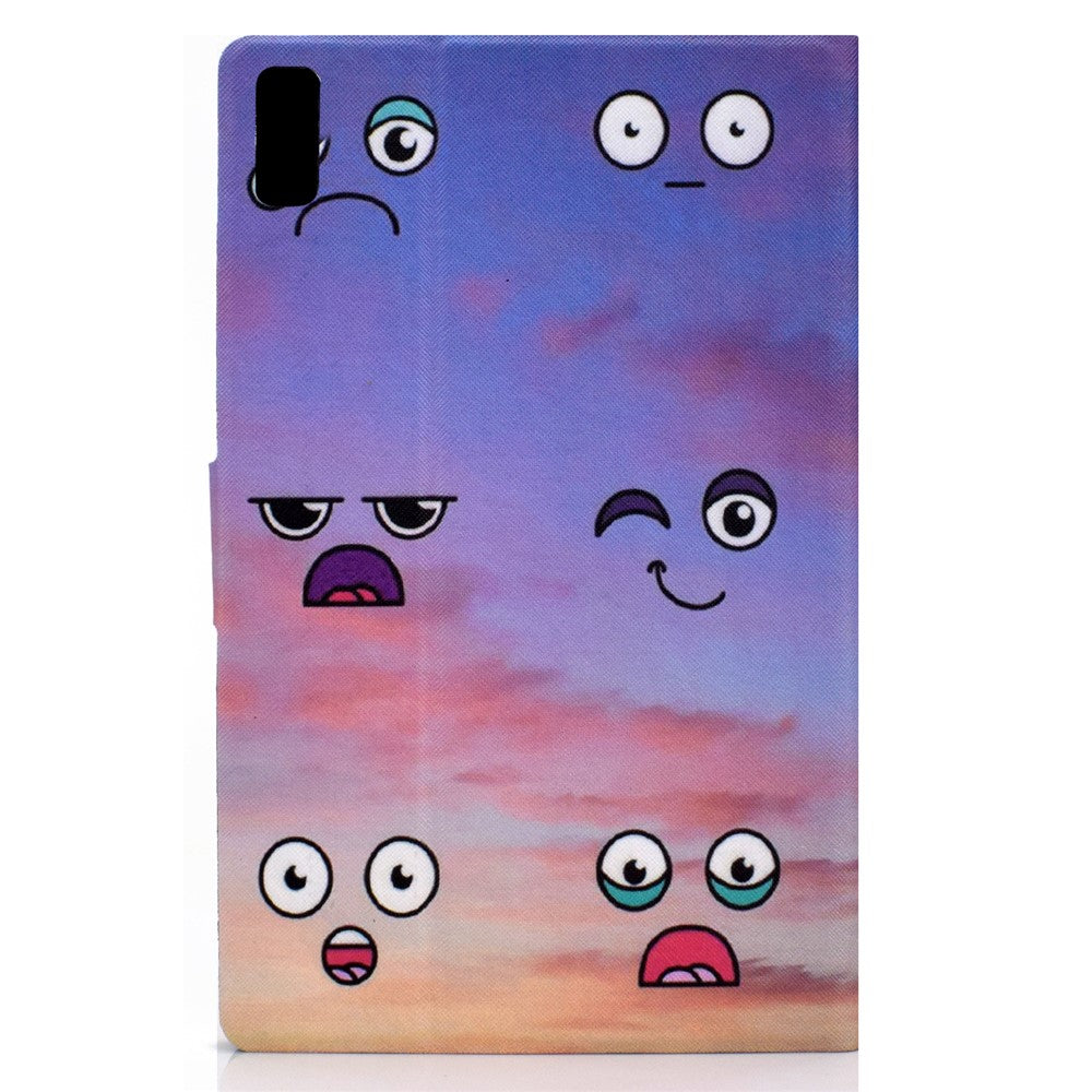 For Lenovo Tab P11 Gen 2 TB-350 Leather Stand Tablet Case A4 Pattern Printing Card Holder Protective Cover