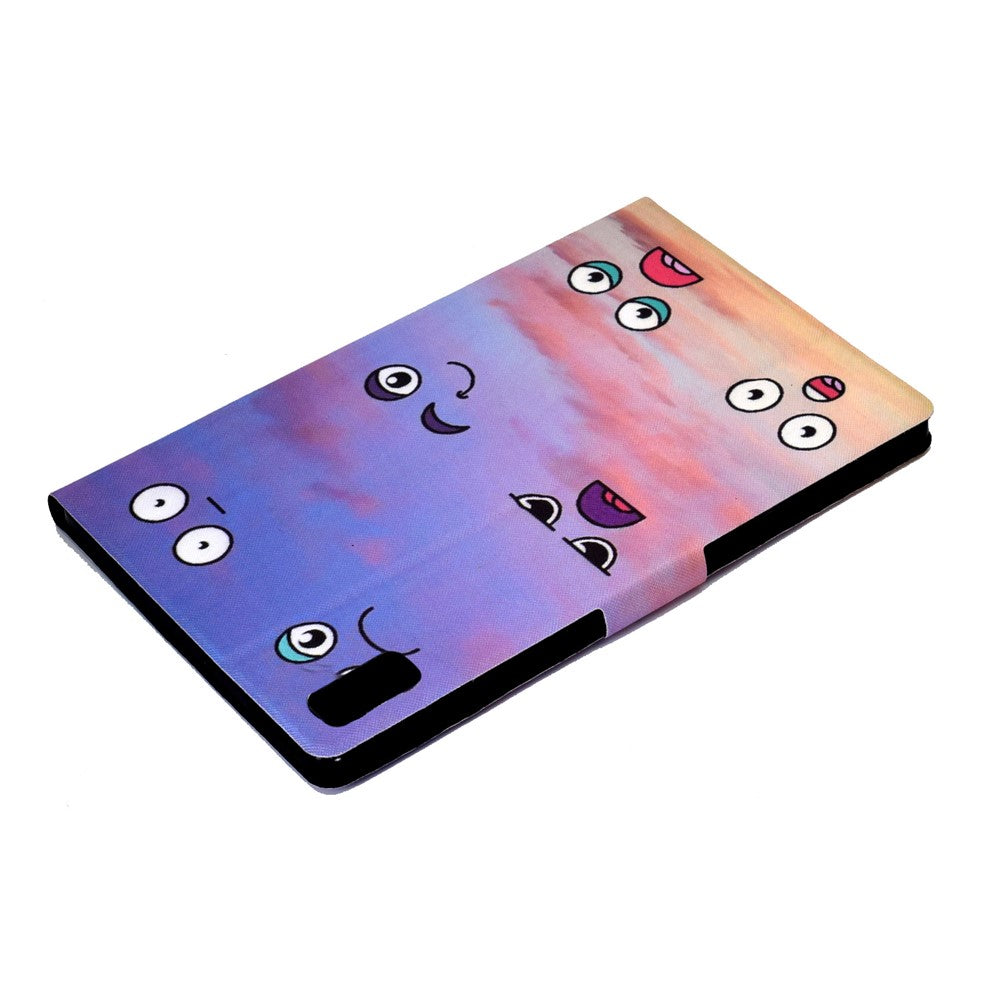 For Lenovo Tab P11 Gen 2 TB-350 Leather Stand Tablet Case A4 Pattern Printing Card Holder Protective Cover