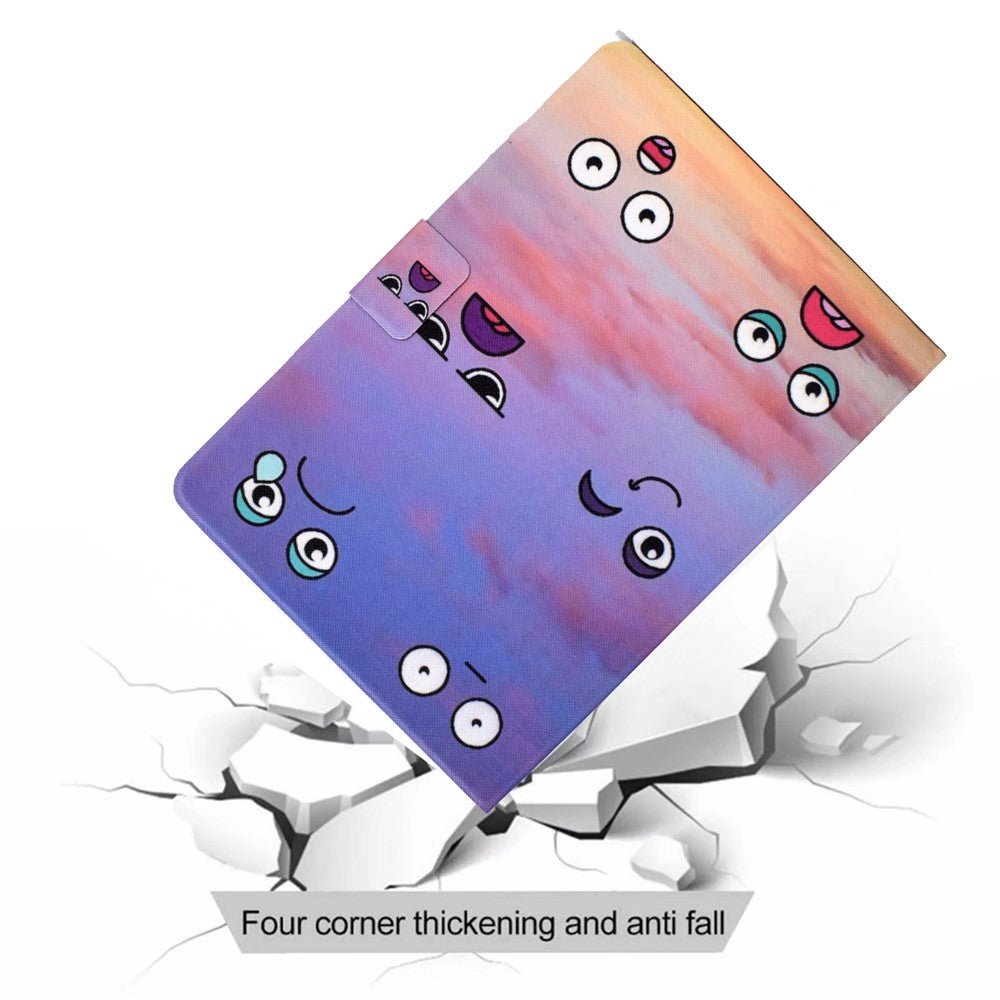 For Lenovo Tab P11 Gen 2 TB-350 Leather Stand Tablet Case A4 Pattern Printing Card Holder Protective Cover