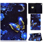 For Lenovo Tab P11 Gen 2 TB-350 Leather Stand Tablet Case A4 Pattern Printing Card Holder Protective Cover
