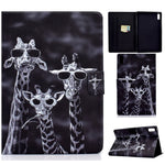 For Lenovo Tab P11 Gen 2 TB-350 Leather Stand Tablet Case A4 Pattern Printing Card Holder Protective Cover