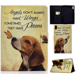 For Lenovo Tab P11 Gen 2 TB-350 Leather Stand Tablet Case A4 Pattern Printing Card Holder Protective Cover