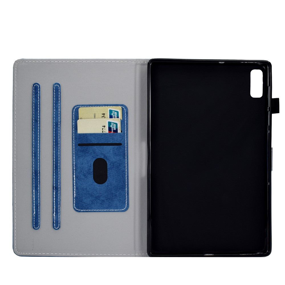 For Lenovo Tab P11 Gen 2 TB-350 Shockproof PU Leather Tablet Case A6 Cloth Texture Stand Card Slots Cover
