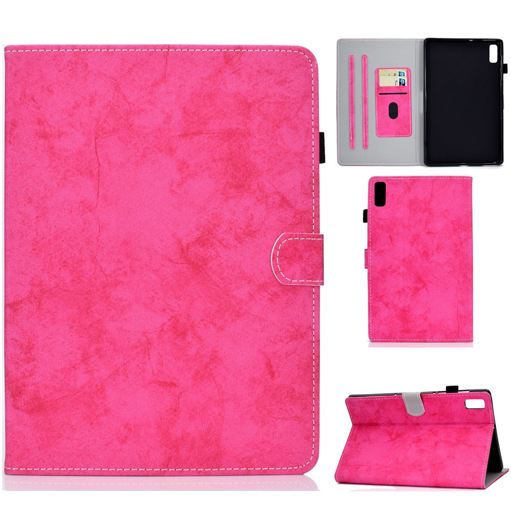 For Lenovo Tab P11 Gen 2 TB-350 Shockproof PU Leather Tablet Case A6 Cloth Texture Stand Card Slots Cover