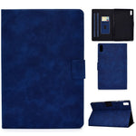 For Lenovo Tab P11 Gen 2 TB-350 PU Leather Magnetic Flip Case A7 Cowhide Texture Stand Tablet Cover with Card Holder