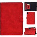 For Lenovo Tab P11 Gen 2 TB-350 PU Leather Magnetic Flip Case A7 Cowhide Texture Stand Tablet Cover with Card Holder