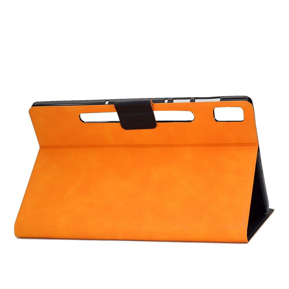 For Lenovo Tab P11 Pro Gen 2 PU Leather Tablet Case A7 Cowhide Texture Stand Protective Cover with Card Holder