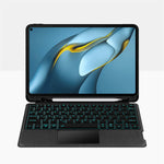 For Huawei MatePad Pro 10.8 (2021) Leather Case + Bluetooth-compatible Keyboard with Backlight Trackpad