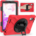 For Lenovo Tab M9 TB-310FU (2023) Tablet Case Kickstand PC+Silicone 360 Degree Rotation Tablet Cover with Hand Strap