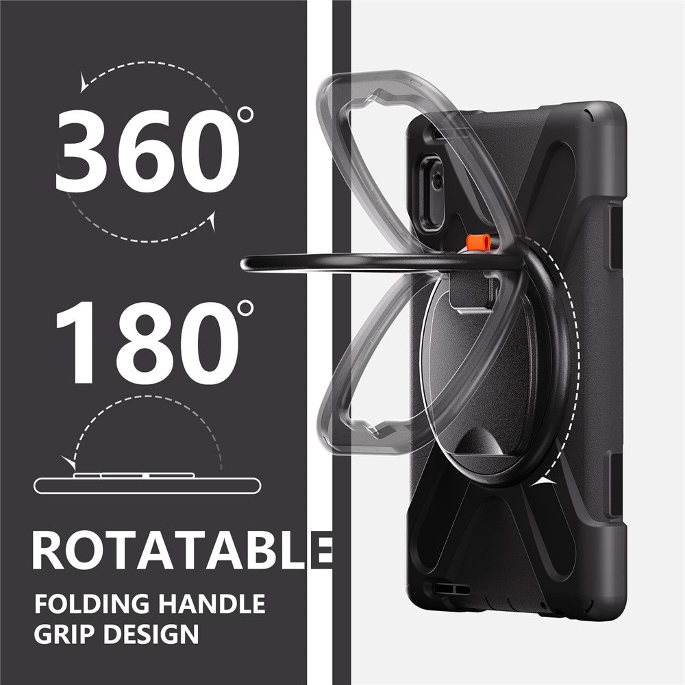 Lenovo Tab M9 TB-310FU (2023) 360 graders roterande stativfodral PC silikon surfplatta