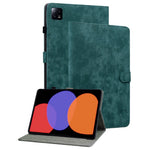 For Xiaomi Pad 6 Auto Wake and Sleep Cute Tiger Pattern PU Leather Tablet Case Card Holder Stand Cover