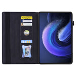 For Xiaomi Pad 6 Business Stand Wallet Case PU Leather Tablet Cover with Pencil Holder Loop