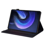 For Xiaomi Pad 6 Business Stand Wallet Case PU Leather Tablet Cover with Pencil Holder Loop