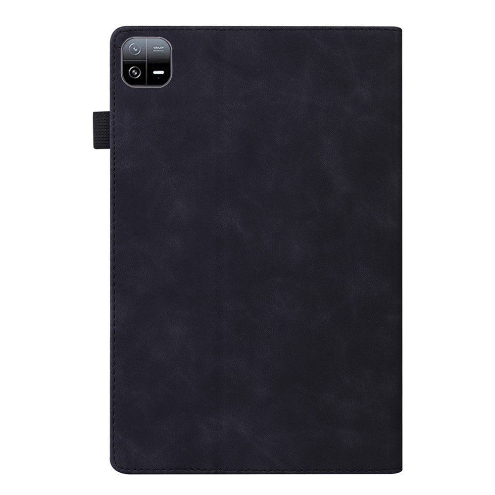 For Xiaomi Pad 6 Business Stand Wallet Case PU Leather Tablet Cover with Pencil Holder Loop