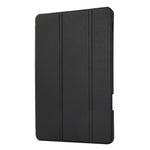 For Xiaomi Pad 5 / Pad 5 Pro Tri-Fold Stand Tablet Case Solid Color PU Leather Cover with Pencil Slot