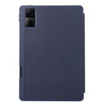 For Xiaomi Redmi Pad PU Leather Tri-Fold Stand Case Solid Color Protective Tablet Cover with Pen Holder