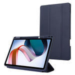 For Xiaomi Redmi Pad PU Leather Tri-Fold Stand Case Solid Color Protective Tablet Cover with Pen Holder