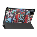 For Xiaomi Pad 6 / Pad 6 Pro PU Leather Trifold Stand Tablet Case Pattern Printing Auto Wake / Sleep Cover