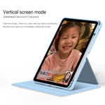 For Xiaomi Pad 6 PU Leather+Acrylic Tablet Case Rotary Kickstand Smart Protective Cover with Pen Holder