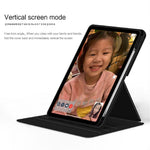 Xiaomi Pad 6-tablet med ægte okselæder og akryl, roterende støtte, smart etui med penneholder