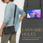 For Lenovo Tab M10 Plus (3rd Gen) 125FU / 128FU / Xiaoxin Pad 2022 10.6 inch Silicone+PC Tablet Cover Kickstand Case with Strap