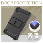 For Lenovo Tab M10 Plus (3rd Gen) 125FU / 128FU / Xiaoxin Pad 2022 10.6 inch Silicone+PC Tablet Cover Kickstand Case with Strap
