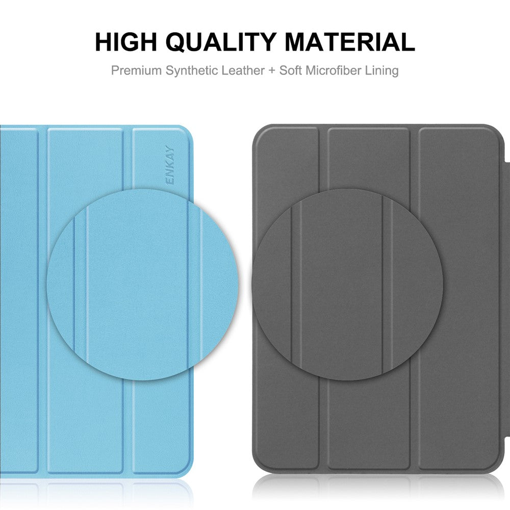 ENKAY HAT PRINCE For Xiaomi Pad 6 / Pad 6 Pro Leather+PC Tablet Case Trifold Stand Cover with Auto Wake / Sleep