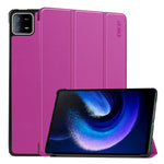 ENKAY HAT PRINCE For Xiaomi Pad 6 / Pad 6 Pro Leather+PC Tablet Case Trifold Stand Cover with Auto Wake / Sleep