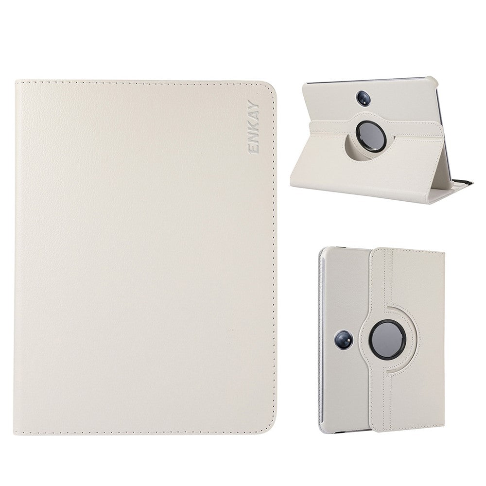 ENKAY HAT PRINCE til Oppo Pad 2 / OnePlus Pad, læder+PC-tabletcover med 360 graders roterende stativ og automatisk dvale/vækning