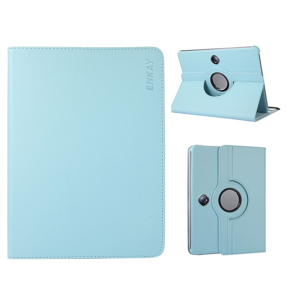 ENKAY HAT PRINCE För Oppo Pad 2 / OnePlus Pad Läder+PC Surfplatta Skal 360 Grader Roterande Stativskydd med Automatisk Viloläge/Väckning