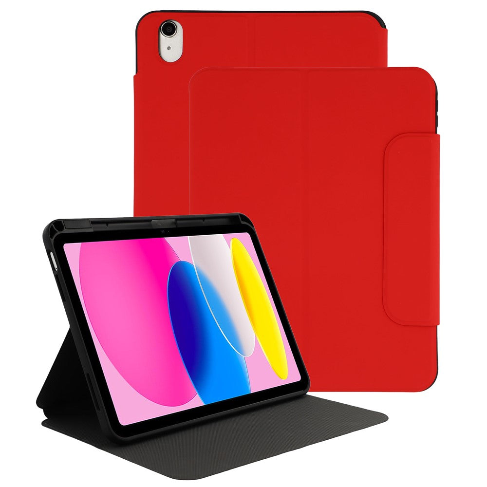 For iPad (2025) / 10.9 (2022) PU Leather Tablet Case Stand Magnetic Clasp Tablet Cover