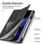 DUX DUCIS Domo Series for Xiaomi Pad 6 / Pad 6 Pro Tablet Case PU Leather Full-Body Tri-Fold Stand Folio Smart Cover