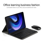 For Xiaomi Pad 6 Leather Stand Tablet Case with Detachable Magnetic Wireless Keyboard (Without Touchpad)