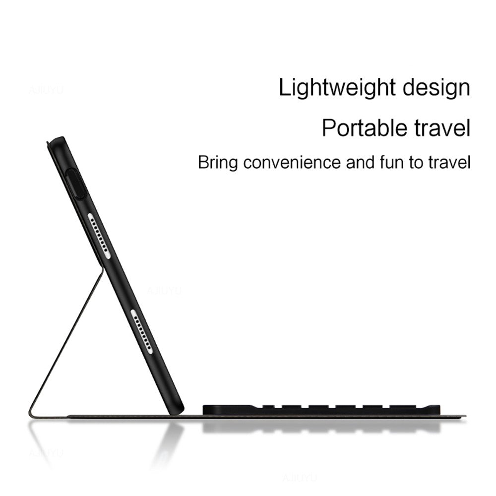 For Xiaomi Pad 6 Leather Stand Tablet Case with Detachable Magnetic Wireless Keyboard (Without Touchpad)