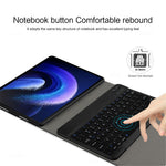 For Xiaomi Pad 6 Leather Stand Tablet Case with Detachable Magnetic Wireless Keyboard (Without Touchpad)