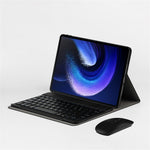 For Xiaomi Pad 6 Leather Stand Tablet Case with Detachable Magnetic Wireless Keyboard (Without Touchpad)
