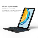 For Huawei MatePad SE 10.4-inch Leather Case + Bluetooth-compatible Keyboard with Backlight Trackpad