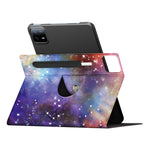 For Xiaomi Pad 6 Pro Rotatable PU Leather Flip Stand Cover Pattern Printing Shockproof Tablet Case with Pen Holder
