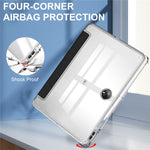 For OnePlus Pad Auto Sleep / Wake Case PU Leather + TPU + Acrylic Stand Transparent Tablet Cover with Pen Slot
