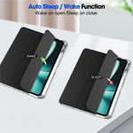 For OnePlus Pad Auto Sleep / Wake Case PU Leather + TPU + Acrylic Stand Transparent Tablet Cover with Pen Slot