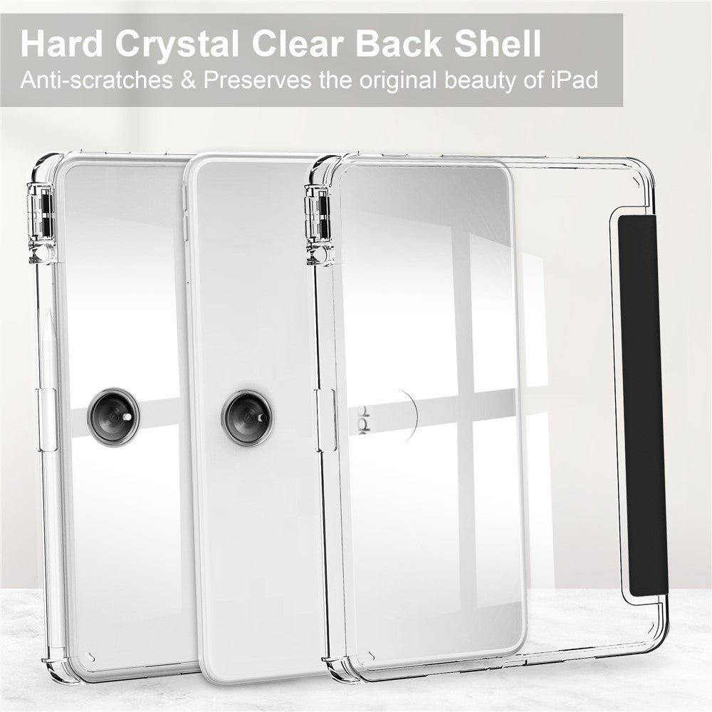 For OnePlus Pad Auto Sleep / Wake Case PU Leather + TPU + Acrylic Stand Transparent Tablet Cover with Pen Slot