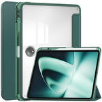 OnePlus Pad-cover med automatisk dvale/vækning, PU-læder + TPU + akrylstativ, gennemsigtigt tabletcover med penneholder