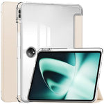 For OnePlus Pad Auto Sleep / Wake Case PU Leather + TPU + Acrylic Stand Transparent Tablet Cover with Pen Slot